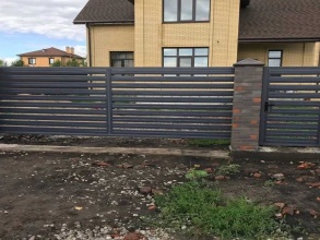 Забор жалюзи 72 метра фото в Красково
